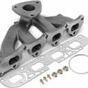 A-Premium Engine Exhaust Manifold Kit W/Gaskets & Bolts & Nuts [DOHC 4Cyl 2.4L] Compatible with Chevrolet Captiva Sport 2013-2015, Equinox 2013-2014 & GMC Terrain 2013-2014