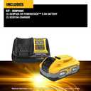 DEWALT Powerstack 20V MAX Battery Starter Kit, Rechargeable, 5Ah, Lithium Ion (DCBP520C)