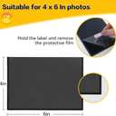 YixangDD 50 Pack Magnetic Picture Frame, 4 x 6 Inches Fridge Magnetic Photo Frames, Magnetic Photo Frames for Refrigerator, Home, School, Office (Black)