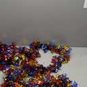 Dog Paw Tinsel Garland, 26.24 FT Gold Red and Blue Dog Paw Metallic Tinsel Twist Garland Shiny Hanging Decoration for Birthday Wedding Christmas Parade Floats Home Indoor Outdoor Table Decor
