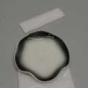 Ceramic Spoon Holder for Stove Top, Cute Coffee Spoon Rest with Ruffled Edge for Coffee Bar, Cooking Stove Spoon Holder for Multiple Utensils, Modern Kitchen Decor Housewarming Christmas Gift (Black/White)