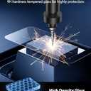 Mkeke 3 Pack Screen Protector for iPhone 16/ iPhone 15 6.1", [9H+ Tempered Glass] [Easy Installation Frame][Military-Grade Drop Protection] HD Clear, Anti-Scratch, Bubble Free