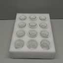 12 Pieces Glass Bud Vases for Centerpieces Bulk Mini Flower Bouquets Vases Small Cute Crystal Ribbed Glass Bud in Bulk for Wedding Baby Bridal Shower Table Party Home Decor (Clear)