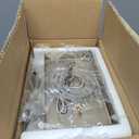 4-Light Vanity Light with Milky White Shades, Brushed Nickel Bathroom Lighting Fixtures Over Mirror, Modern Bathroom Wall Lamp for Mirror Living Room Cabinet Bedroom