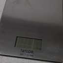Taylor 11lb Stainless Steel Digital Kitchen Scale, Ultra-Thin, Silver