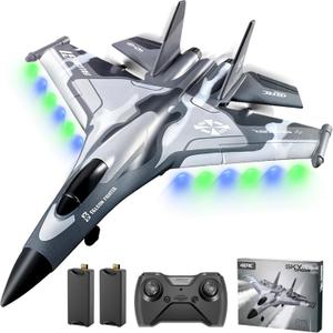 4DRC G1 RC Plane 2.4GHz 4 Channel 6-axis Gyro Stabilizer RTF Glider Aircraft Plane Jet Fighter Toys,Easy to Fly Chritsmas Gift Fighter Aircraft for Adults Kids Beginners Boys,2 Battery