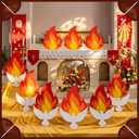 Fuutreo 96 Pcs Large Size Come Holy Spirit Fire Flame and Dove Pigeon Paper Cutouts Decorations Pentecost Religious Decor Stickers for Classroom Bulletin Church Sanctuary Sunday School Decorations