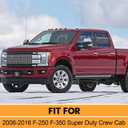 Silicone Body Mount Bushings Bolt Kit Compatible with Ford F250 F350 2008-2016 Crew Cab 2WD 4WD Durable Cab Bushings Reduce Noise,Improve Ride Comfort(Red)