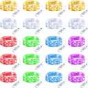 Minetom 12 Pack Fairy Lights Battery Operated String Lights 8 Modes, 7ft 20LED 6 Colors Waterproof Silver Wire Twinkle Lights, Firefly Starry Moon Lights for Mason Jars DIY Christmas Wedding Party