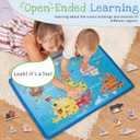 Adena Montessori World Map Puzzle, 41-Piece Geography Toy for Ages 3 and up, 23.82 inches x 35.31 inches