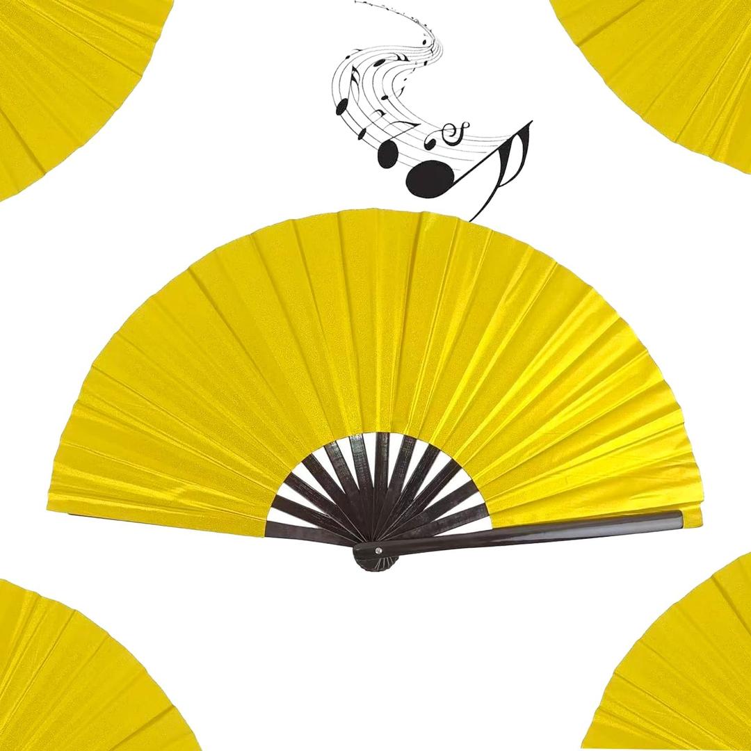 Boots on The Ground Fan, New Large Folding Hand Fan Line Dance Popping Fan,Handheld Clacking Fans for Line Dancing,Suitable for all kinds of dance performances,parties (Color#D,13.3in)