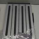 Safety RV Steps, Yagud Height Adjustable Folding Platform Step with 17" X 12" Anti-Slip Surface, Rubber Feet, Handle, Reflective Strips, and T Level, Aluminum RV Step Stool Supports Up to 1000lbs (Silver Black)