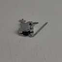 MILISTEN Drum Clamp Alloy Melodic Tom Cowbell Holder Expansion Clip for Music Instrument Silver