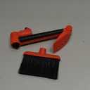 Multi-Angle Gutter Cleaning Tools from the Ground - Gutter Cleaner tool attachment for Threaded Poles - Gutter Scoop & Brush for rain gutter cleaning and leaf removal from Gutter Guard
