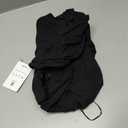 YEOREO Women Long Sleeve Workout Jumpsuit Zip Up Romper Bottom Pants Bodysuit Bodycon Sexy One Piece (Black)