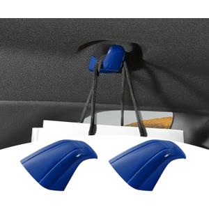 for Challenger Rear Seat Roof Hook Trim Cover Fit for Dodge Challenger 2015-2023 Blue Interior Accessories 2pcs