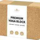 Hatha Yoga Cork Yoga Block, Natural Cork from Portuguese, Premium Brick, Eco-Friendly Yoga Accessories for Yoga, Pilates & Stretching