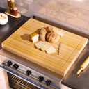 Noodle Board Stove Cover Cutting Board with Handle with Care Brush and FSC Certification - Multiuse Gas Stove Cover Board for Serving Chopping Decorating, 30" x 22"