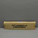 LESYPET Dog Umbrella for Small Dogs, Clear Puppy Umbrella with Adjustable Rope Leash for Rainy Walking, 27'' Diameter