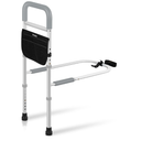 Panta Bed Rails for Elderly Adults Safety,Grey | ASTM F3186-17, foam-padded handle, support legs, fixing strap, storage bag, fits twin/full/queen/king