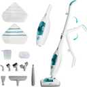 10-in-1 Steam Mop Triangle Collapses Mop With Detergent Chamber and Detachable Handheld Steam Cleaner, Multipurpose Adapter Accessories,Floor Steamer,2 Pads,1450W Fast and Powerful Steam,Model MU-LAZO