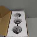 Creative Scents Dublin Brown Decorative Tray & Orb Set - 4-Piece Centerpiece for Living Room, Dining Room & Entry Table Decor