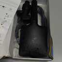 MakeFit Filtered Shower Head Black - 6 Modes High Pressure Handheld Shower Head with Filter Mineral Beads, Detachable Handheld Showerhead Set with Stainless Steel Hose and Shower Arm Bracket