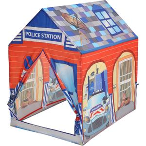 Kids Play Tent, Tent Playhouse, Toddler Boy Toys Outdoor Playhouse 2 Year Old Boy Birthday Gift, Police Station