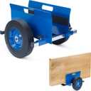 lukar Panel Dolly Heavy Duty 1100LBS Capacity, Adjustable Panel Dolly Cart with 10" Solid Rubber Wheels, Drywall Mover Cart for Wood Panels, Doors and Drywall Sheet