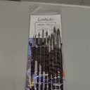 Sable Hair Watercolor Brushes Professional,9pcs Mop Round Fine Tip Detail Watercolor Paint Brush Set,Ideal for Gouache Acrylic Ink Painting