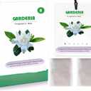 Aryiten 8 Packs Large Gardenia Scented Sachets for Closet Deodorizer Drawers, Hanging Long Lasting Potpourri Bags Home Fragrance Air Freshener