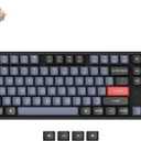 Keychron K8 Pro QMK/VIA Wireless Mechanical Keyboard, Hot-Swappable Aluminum Frame TKL Custom Programmable Keyboard with RGB Backlit, Gateron G Pro Red Switch