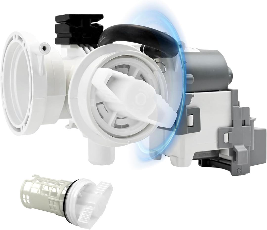 Upgraded DC97-20621A DC97-20621C (OEM) Washer Drain Pump Assembly for Samsung, for WF46DBH500AWA5 WF45R6300AW/US WF45R6100AP/US WF50BG8300AVUS WF45B6300AC/US WF45B6300AP/US for Samsung Washer Parts