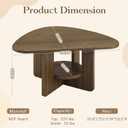 EXPERLAM 35.8" Mid Century Modern Coffee Table for Living Room, Walnut, 35.8" L × 22.4" W × 15.2" H