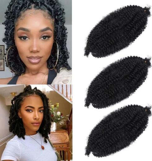 Marley Twist Braiding Hair 20 Inch Marley Hair for Faux Locs Spring Twist Hair Passion 3 Pack