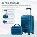 20+14 Inch Hardshell Luggages, Lightweight Durable ABS Suitcase