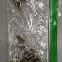 GREENSTELL Small Vanity Stool Chair with Storage and Folding Back, 13" x 13" x 17.7" Faux Fur Soft Ottoman for Teenager, 4 Metal Legs with Anti-Slip Feet, Furry Padded Seat for Makeup, Bedroom, Pink