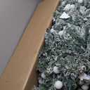 HOLLO STAR 7.5 ft Flocked Prelit Christmas Tree with 503 LED Lights, App Control, Artificial Christmas Tree, Multi-Color RGBW Lights, 1355 Branch Tips, Snow Xmas Tree, for Home, Party