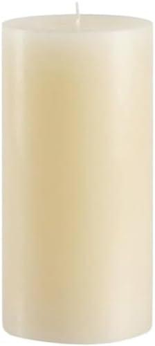Mister Candle Dripless Vanilla Scented Ivory Pillar Candle Hand Made Vanilla Pillar Candles with Essential Oils for Home Decor, Premium Wax, 100 Hr Burn Time (4x6 inch)