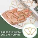 24-Pack Heart Carabiner Clips, Cute Keychain Purse Clip,Heart Ring Carabiner for Keychains,Backpacks, Keys