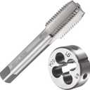 M20 X 1.5 Metric Tap and Die Set M20 X 1.5mm HSS Straight Fluted Machine Thread Right Hand Screw Tap and Round Threading Die