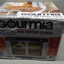 Gourmia French Door Air Fryer Oven - 37 Qt Large Capacity Convection Toaster Oven, FryForce 360, Digital Display, 12 Cooking Presets, Dehydrate, Fits 13 Pizza, Dishwasher-Safe, White