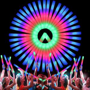 107 PCS LED Foam Glow Sticks Bulk, Glow in the Dark Party Supplies with 3 Modes Colorful Flashing, Neon Party Favors for Birthday, Wedding, Carnival, Concert, New Year 107 PCS LED Foam Glow Sticks Bulk, Glow in the Dark Party Supplies with 3 Modes Colorful Flashing, Neon Party Favors for Birthday, Wedding, Carnival, Concert, New Year