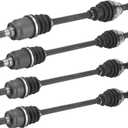 Youxmoto CV Axle Front + Rear Fit for Honda Pioneer 700 700-4 2014 2015 2016 2017 2018 2019 2020 2021, Drive Half Shaft, for 44350-HL3-A02, 44320-HL3-A01, 44220-HL3-A01 (4*Full Set Axles)