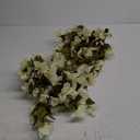 HyeFlora Bougainvillea Artificial Hanging Flowers Plants for Outdoors Winter Decoration, 2pcs Faux Bougainvillea Vines White Fake Flowers Realistic UV Resistant Silk Flowers for Outside Planter Yard