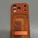 for iPhone 17 Pro Max Case Magnetic with Stand, Camera Control Button, Full Lens Protection, Compatible with MagSafe, Military Grade, Translucent Thin Women Men Hard Case for 17 Pro Max, Orange