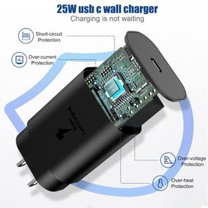 2 in1 Samsung Watch Charger,25W USB C Fast Charger Compatible with Galaxy Watch 8/7/6/6 Classic/5 Pro/5/4 /4 classic/3/Active2/1 and GalaxyS25/24/S23 /S22/21 Note/Z Fold 7(5ft)