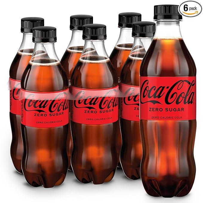 Coke Zero Sugar Diet Soda Soft Drink, 16.9 fl oz, 6 Pack