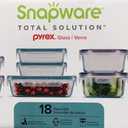 Snapware 18-piece Pyrex Glass Food Storage Set (Purple & Blue)