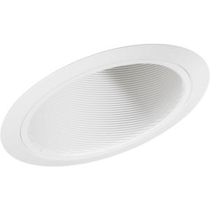 Juno Lighting Group 614W-WH 6-Inch LED Standard Slope Downlight Baffle, 90 Watts, White Trim